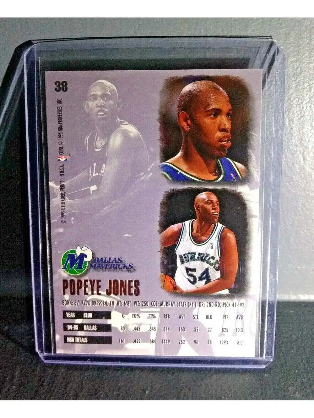 1995-96 Popeye Jones Fleer Ultra #38 Basketball Card